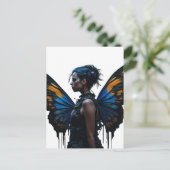 蝶の羽を持つ人 ポストカード (スタンド正面)