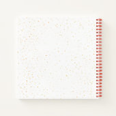 蝶の羽を持つ引用文茶色の文字 ノートブック (裏面)