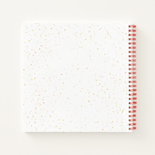 蝶の羽を持つ引用文茶色の文字 ノートブック (裏面)