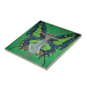 蝶の羽を身に着けたジャズエイジショーガールフラッパー タイル (側面)