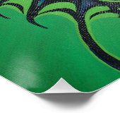 蝶の羽を身に着けたジャズエイジショーガールフラッパー ポスター (コーナー)