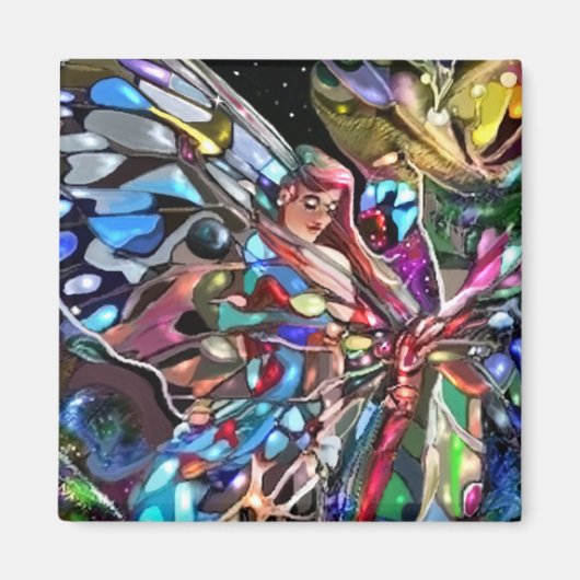 蝶の羽を通して マグネット (正面)