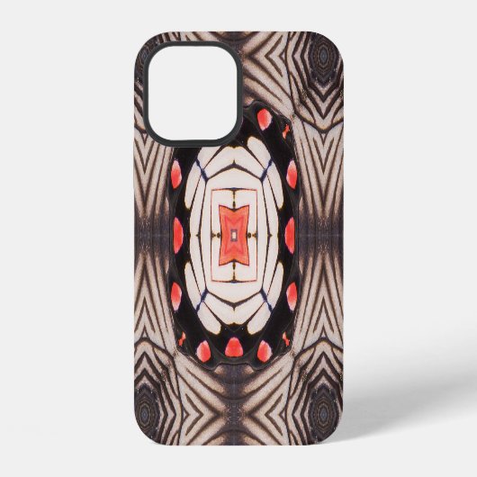 蝶の羽:美しいシームレスパターン iPhoneケース (裏面)