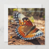 蝶の翼を広げて カスタム招待状 招待状 (正面)