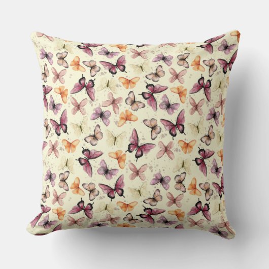 蝶の翼 クッション (正面)