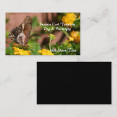 蝶の翼 – 犬と蝶 名刺 (正面/裏面)