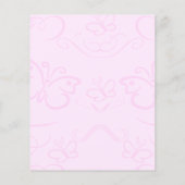 蝶の背景文房具フライヤー チラシ (裏面)