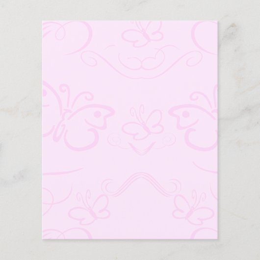 蝶の背景文房具フライヤー チラシ (正面)