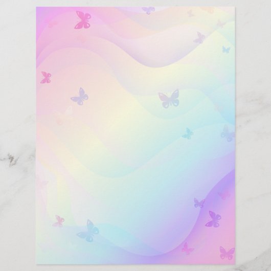 蝶の背景 チラシ (裏面)