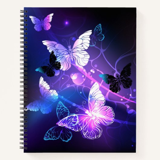 蝶の背景 ノートブック (正面)