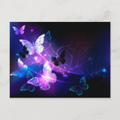 蝶の背景 ポストカード (正面)