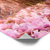 蝶の背景、魅惑的な森林庭園のパーティー ポスター (角)