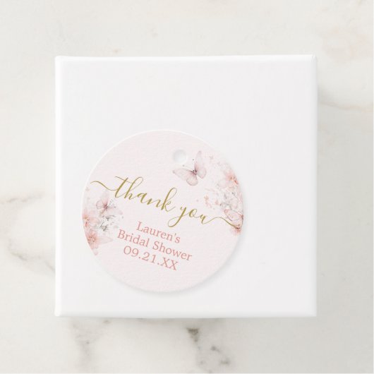 蝶の花のギフトタグ フェイバータグ (インサイチュ)