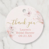 蝶の花のギフトタグ フェイバータグ (正面)