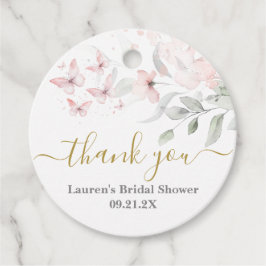 蝶の花のラベル フェイバータグ