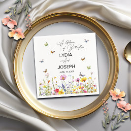 蝶の花の一生結婚時 スタンダードカクテルナプキン