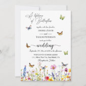 蝶の花の一生結婚時 招待状 (正面)