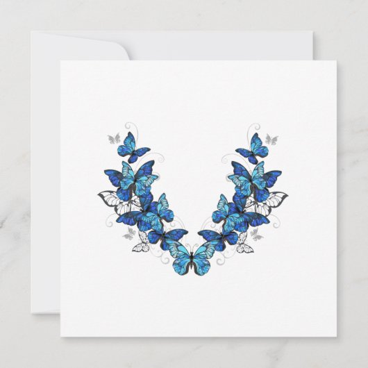 蝶の花の招待状 招待状 (裏面)