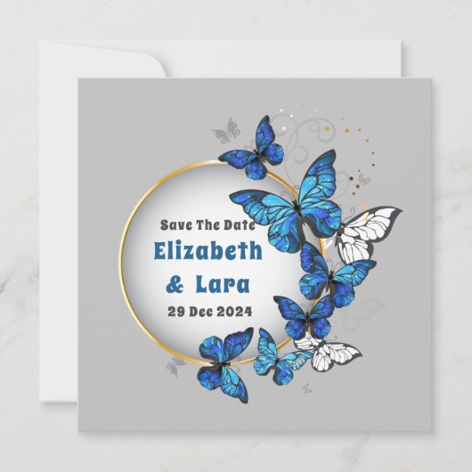 蝶の花の招待状 招待状 (正面)