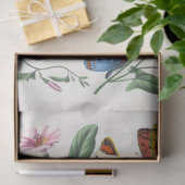 蝶の花の蛾のヴィンテージ素朴切り離し 薄葉紙 (ギフト)