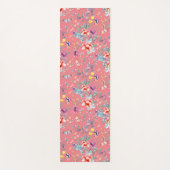 蝶の花サーモンピンク ヨガマット (正面)