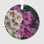 蝶の花ホワイトピンクと紫 オーナメント (裏面)