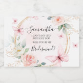 蝶の花嫁の提案ラベル スパークリングワインラベル (シングルラベル)