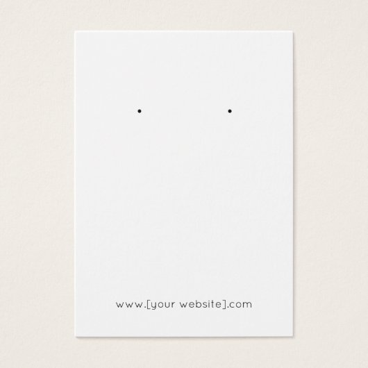 蝶の花模様イヤリングディスプレイカード (正面)