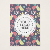 蝶の花模様イヤリングディスプレイカード (裏面)