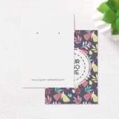 蝶の花模様イヤリングディスプレイカード (デスク)