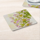 蝶の花 スクエアペーパーコースター (アングル)