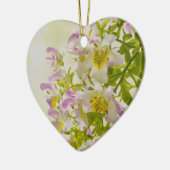 蝶の花 セラミックオーナメント (左)