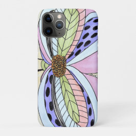 蝶の花 ブランケット iPhone 11 PROケース