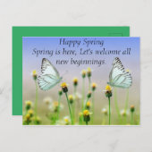 蝶の花 ポストカード (正面/裏面)