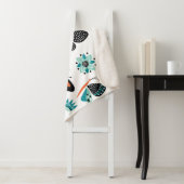 蝶の花：手描きコレクション シェルパブランケット (インサイチュ)