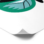 蝶の花:手描きコレクション ポスター (角)