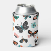 蝶の花：手描きコレクション 缶クーラー (缶正面)