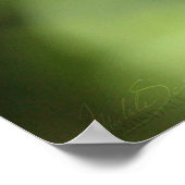 蝶の茂みの上のハミングバード蛾 ポスター (角)