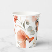 蝶の草原 水彩 結婚前お披露目パーティー 紙コップ (右)