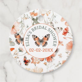 蝶の草原 水彩 CUSTOM ブライダルシャワー フェイバータグ