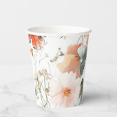 蝶の草原 水彩 CUSTOM ブライダルシャワー 紙コップ (裏面)