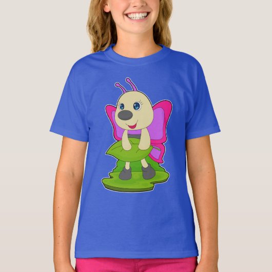 蝶の葉っぱ Tシャツ (正面)