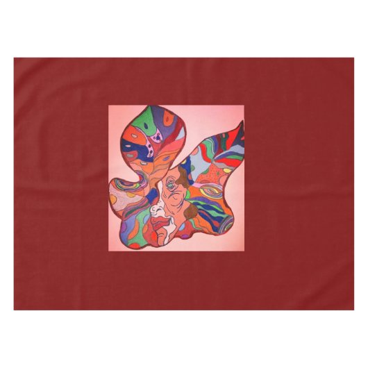 蝶の葉の肖像 テーブルクロス (正面(横))