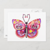 蝶の葉書 ポストカード (正面/裏面)