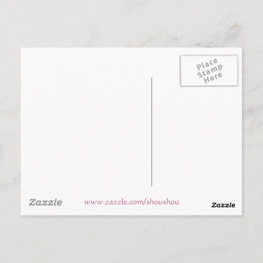 蝶の葉書 ポストカード (裏面)