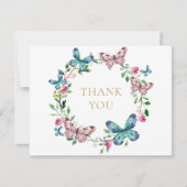 蝶の葬儀　ライフセレブレーション サンキューカード (正面)