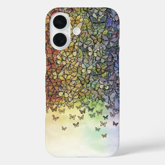 蝶の虹が輝く Case-Mate iPhoneケース (裏面)