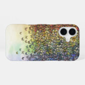 蝶の虹が輝く iPhone 16ケース (裏面横)