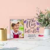 蝶の記念撮影で飛ぶ アクリルサイン (ウェディング)