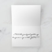 蝶の誕生日が「私の特別な姉」に願う カード (内部)